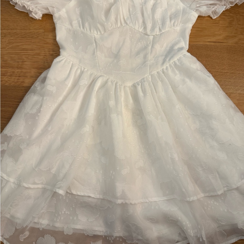 Elegant White Kids Dress